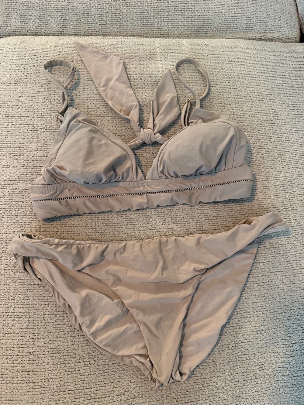 Pilyq Beige/Taupe Bikini Set